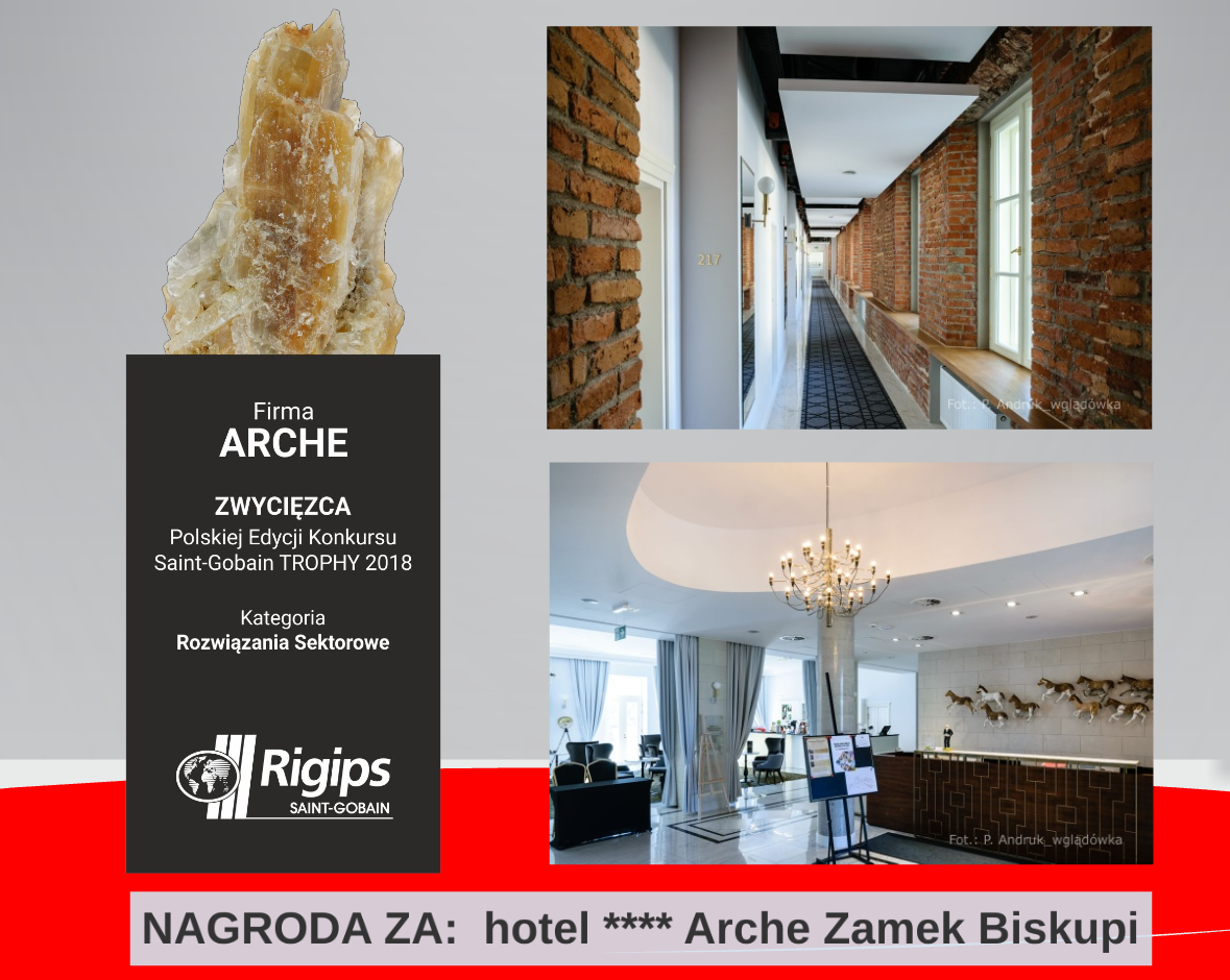 Nagroda za hotel Arche Zamek Biskupi
