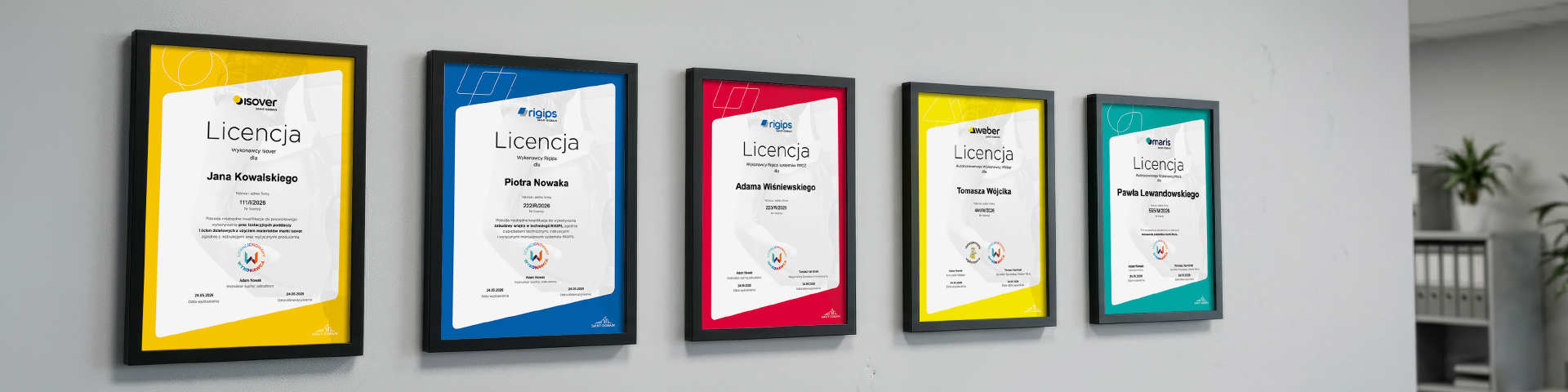 Licencje ISOVER RIGIGPS WEBER MARIS
