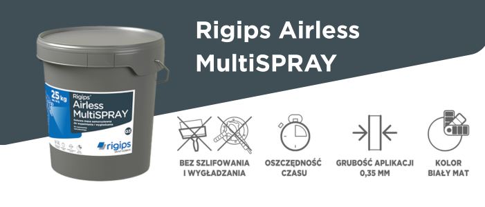 Masa natryskowa do aplikacji agregatem RIGIPS Airless Multispray