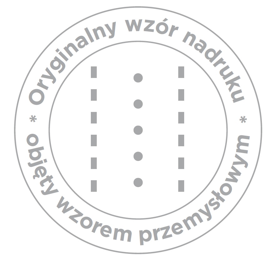 Płyty Rigips typu A z dodatkowym nadrukiem - wzór przemysłowy