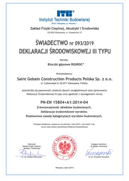 Swiadectwo_Deklaracji_Srodowiskowej_93_2019_Saint_Gobain_krzywe.pdf_1.jpg