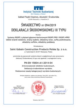 Swiadectwo_Deklaracji_Srodowiskowej_94_2019_Saint_Gobain_krzywe.pdf_1.jpg