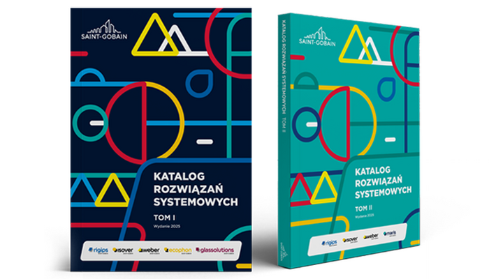 2 tomy katalogów rozwiązań systemowych Rigips