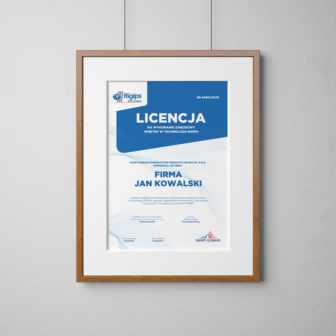 Licencja Rigips