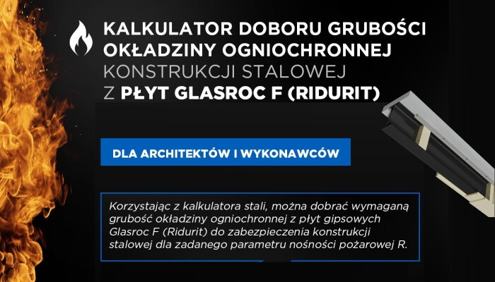 Kalkulator doboru grubości okładziny ogniochronnej