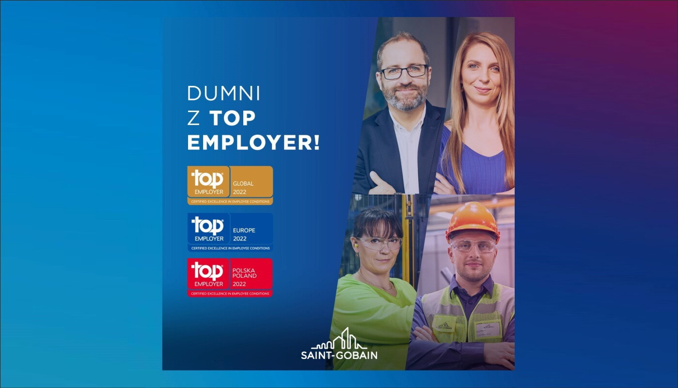 Top Employer Global 2022 dla Grupy Saint-Gobain