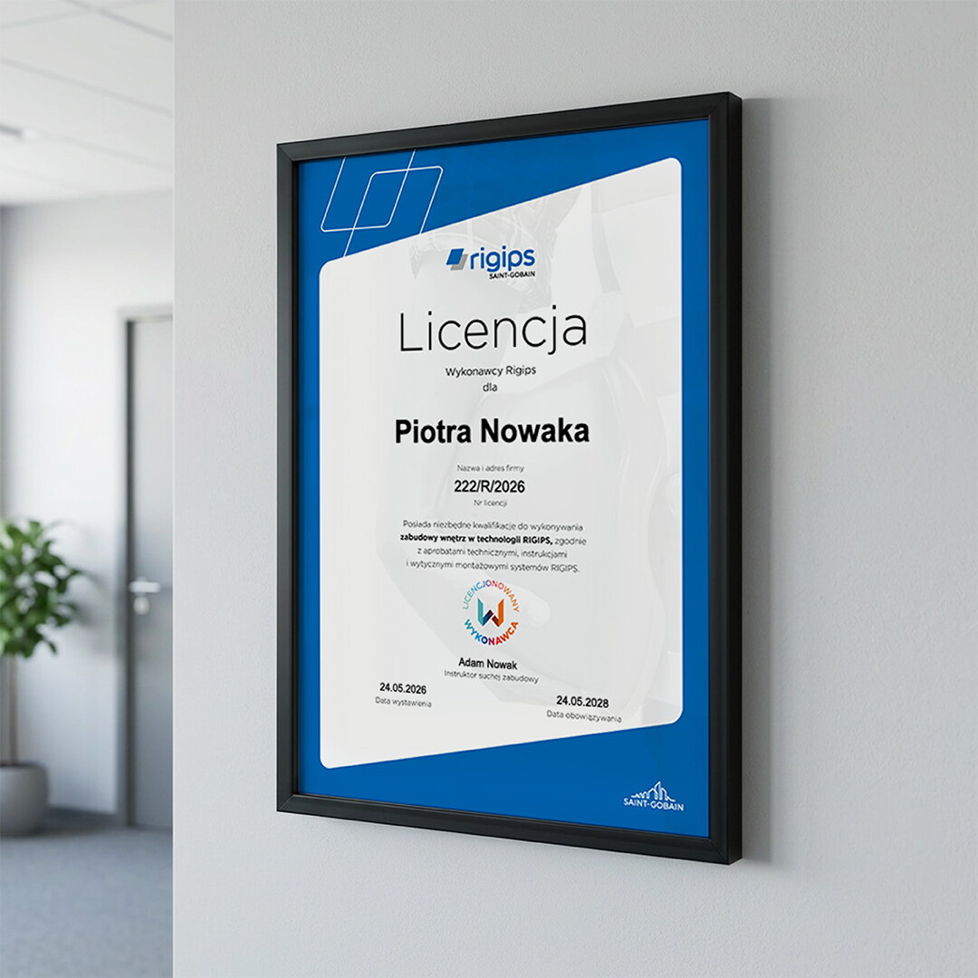 licencja RIGIPS