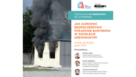 Webinarium „Jak zapewnić bezpieczeństwo pożarowe budynków w szkielecie drewnianym?”