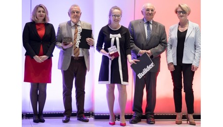 TopBuilder 2022 - Nagrody w imieniu SGCP odebrali Krzysztof Siemak i Agnieszka Gładysz