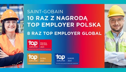 Top Employer 2023 dla Saint-Gobain w Polsce i na świecie