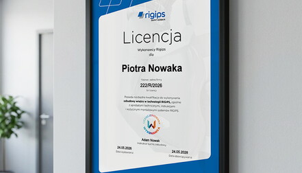 licencja RIGIPS