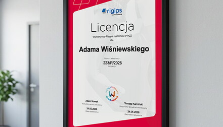 Licencja Rigips FIRE +