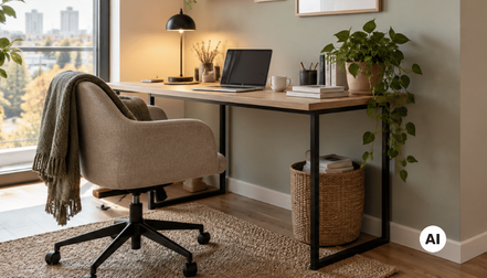 Home office w domu: cichy gabinet - Rigips