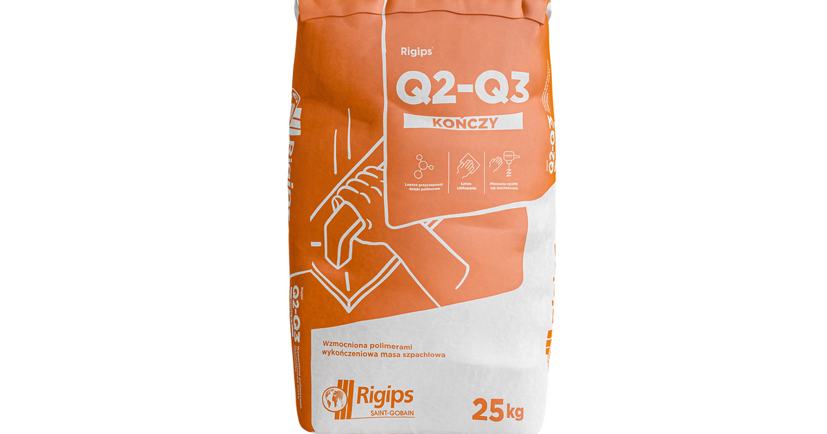 Masa szpachlowa Rigips Q2-Q3 Kończy | Rigips